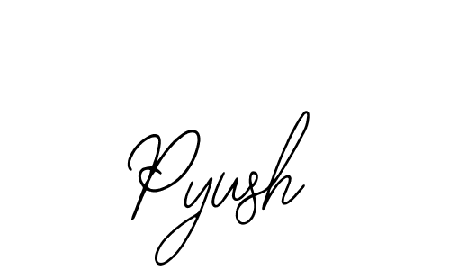 How to make Pyush name signature. Use Bearetta-2O07w style for creating short signs online. This is the latest handwritten sign. Pyush signature style 12 images and pictures png