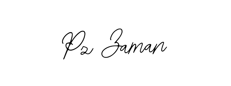 Use a signature maker to create a handwritten signature online. With this signature software, you can design (Bearetta-2O07w) your own signature for name Pz Zaman. Pz Zaman signature style 12 images and pictures png