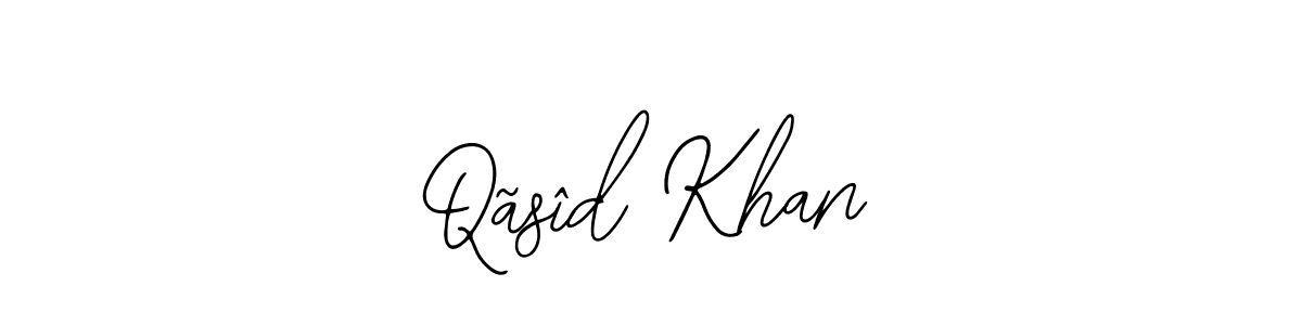 Use a signature maker to create a handwritten signature online. With this signature software, you can design (Bearetta-2O07w) your own signature for name Qãsîd Khan. Qãsîd Khan signature style 12 images and pictures png