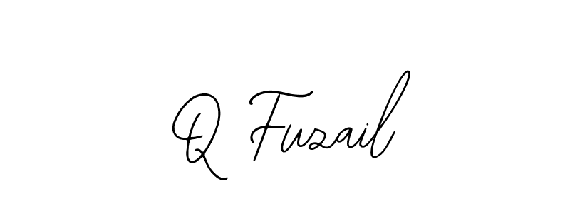 Also we have Q Fuzail name is the best signature style. Create professional handwritten signature collection using Bearetta-2O07w autograph style. Q Fuzail signature style 12 images and pictures png