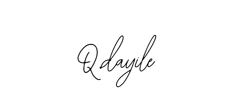 Design your own signature with our free online signature maker. With this signature software, you can create a handwritten (Bearetta-2O07w) signature for name Q.dayile. Q.dayile signature style 12 images and pictures png