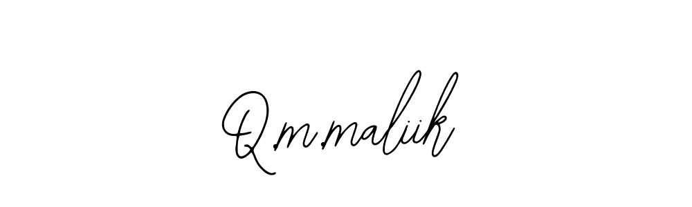 Make a beautiful signature design for name Q.m.maliik. With this signature (Bearetta-2O07w) style, you can create a handwritten signature for free. Q.m.maliik signature style 12 images and pictures png