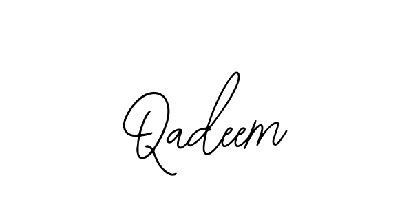 Use a signature maker to create a handwritten signature online. With this signature software, you can design (Bearetta-2O07w) your own signature for name Qadeem. Qadeem signature style 12 images and pictures png
