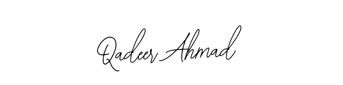 Design your own signature with our free online signature maker. With this signature software, you can create a handwritten (Bearetta-2O07w) signature for name Qadeer Ahmad. Qadeer Ahmad signature style 12 images and pictures png