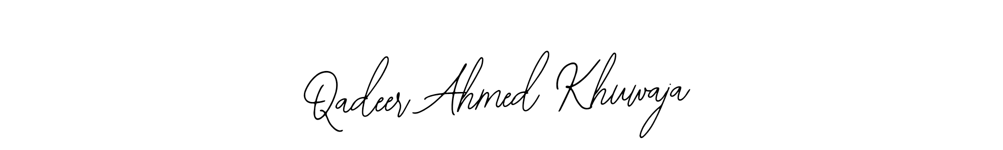 Make a beautiful signature design for name Qadeer Ahmed Khuwaja. With this signature (Bearetta-2O07w) style, you can create a handwritten signature for free. Qadeer Ahmed Khuwaja signature style 12 images and pictures png