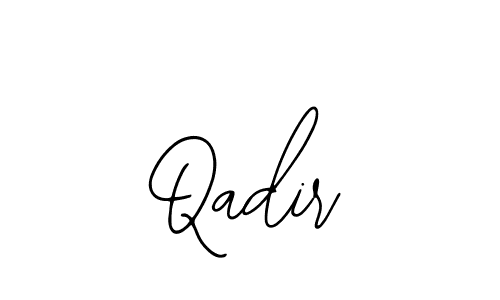 Use a signature maker to create a handwritten signature online. With this signature software, you can design (Bearetta-2O07w) your own signature for name Qadir. Qadir signature style 12 images and pictures png