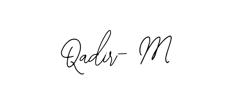 Also You can easily find your signature by using the search form. We will create Qadir- M name handwritten signature images for you free of cost using Bearetta-2O07w sign style. Qadir- M signature style 12 images and pictures png