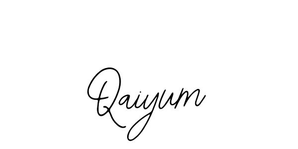 You should practise on your own different ways (Bearetta-2O07w) to write your name (Qaiyum) in signature. don't let someone else do it for you. Qaiyum signature style 12 images and pictures png