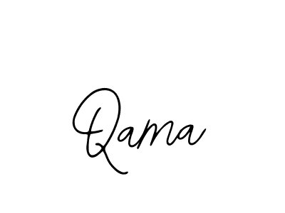 You should practise on your own different ways (Bearetta-2O07w) to write your name (Qama) in signature. don't let someone else do it for you. Qama signature style 12 images and pictures png