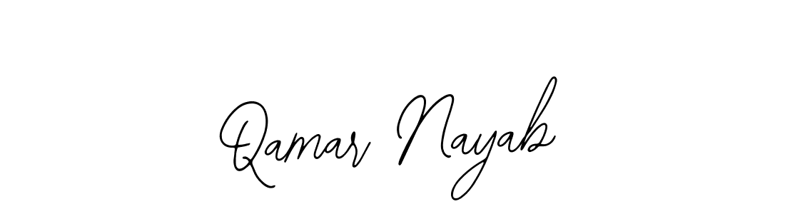 Make a beautiful signature design for name Qamar Nayab. With this signature (Bearetta-2O07w) style, you can create a handwritten signature for free. Qamar Nayab signature style 12 images and pictures png