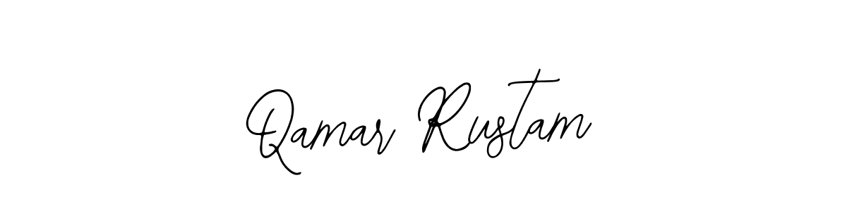 if you are searching for the best signature style for your name Qamar Rustam. so please give up your signature search. here we have designed multiple signature styles  using Bearetta-2O07w. Qamar Rustam signature style 12 images and pictures png