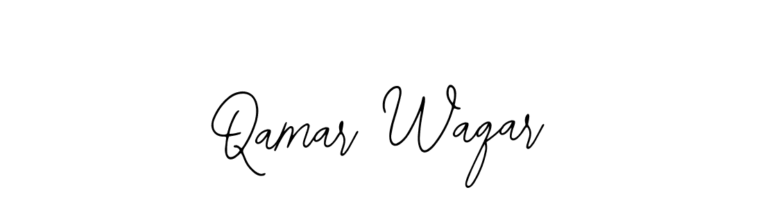 Design your own signature with our free online signature maker. With this signature software, you can create a handwritten (Bearetta-2O07w) signature for name Qamar Waqar. Qamar Waqar signature style 12 images and pictures png