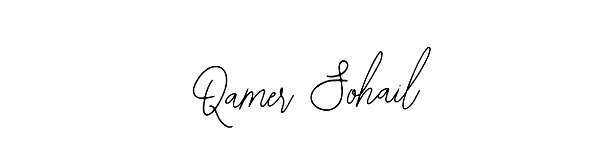 Make a beautiful signature design for name Qamer Sohail. With this signature (Bearetta-2O07w) style, you can create a handwritten signature for free. Qamer Sohail signature style 12 images and pictures png