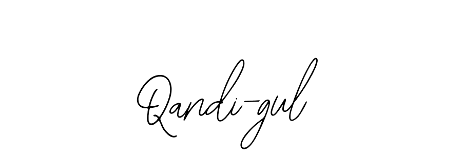 Design your own signature with our free online signature maker. With this signature software, you can create a handwritten (Bearetta-2O07w) signature for name Qandi-gul. Qandi-gul signature style 12 images and pictures png