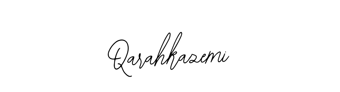 How to make Qarahkazemi name signature. Use Bearetta-2O07w style for creating short signs online. This is the latest handwritten sign. Qarahkazemi signature style 12 images and pictures png