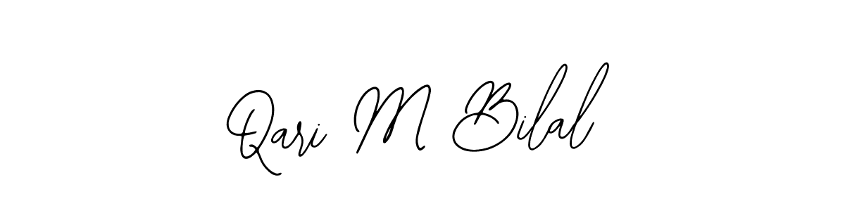Make a beautiful signature design for name Qari M Bilal. With this signature (Bearetta-2O07w) style, you can create a handwritten signature for free. Qari M Bilal signature style 12 images and pictures png