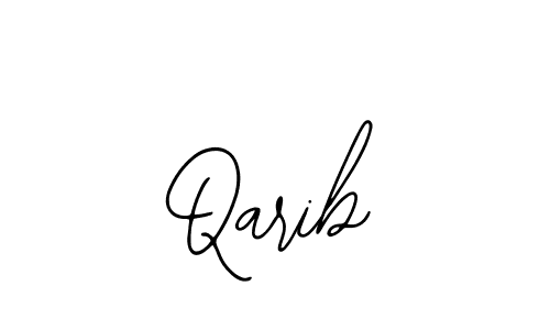 if you are searching for the best signature style for your name Qarib. so please give up your signature search. here we have designed multiple signature styles  using Bearetta-2O07w. Qarib signature style 12 images and pictures png