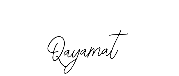 if you are searching for the best signature style for your name Qayamat. so please give up your signature search. here we have designed multiple signature styles  using Bearetta-2O07w. Qayamat signature style 12 images and pictures png