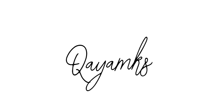 Make a beautiful signature design for name Qayamks. With this signature (Bearetta-2O07w) style, you can create a handwritten signature for free. Qayamks signature style 12 images and pictures png