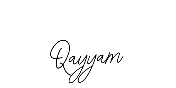 How to make Qayyam name signature. Use Bearetta-2O07w style for creating short signs online. This is the latest handwritten sign. Qayyam signature style 12 images and pictures png