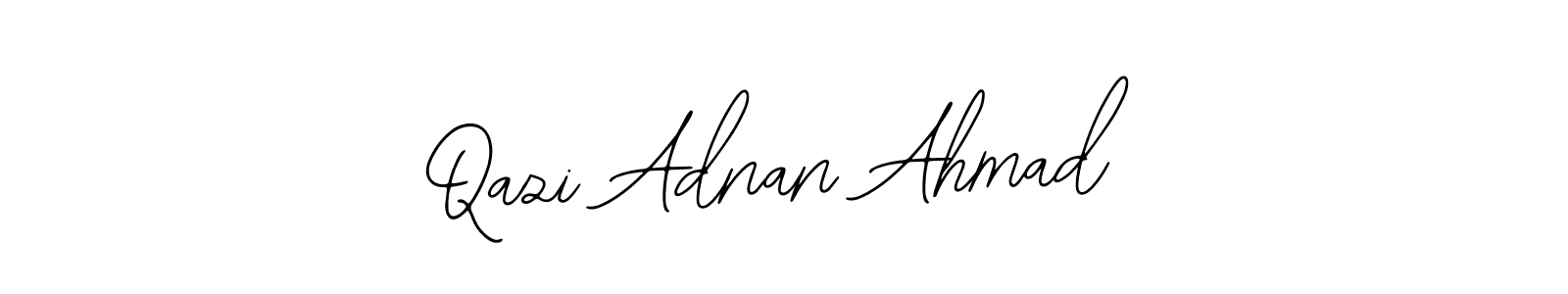 You should practise on your own different ways (Bearetta-2O07w) to write your name (Qazi Adnan Ahmad) in signature. don't let someone else do it for you. Qazi Adnan Ahmad signature style 12 images and pictures png