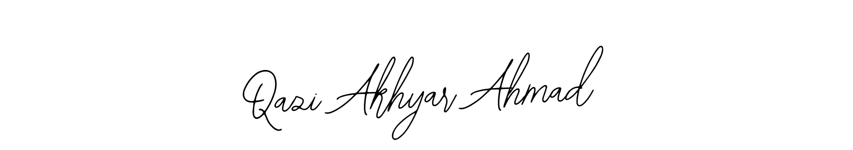 Use a signature maker to create a handwritten signature online. With this signature software, you can design (Bearetta-2O07w) your own signature for name Qazi Akhyar Ahmad. Qazi Akhyar Ahmad signature style 12 images and pictures png