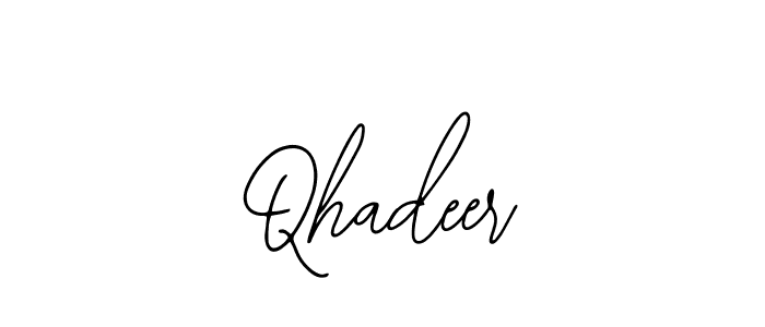 Create a beautiful signature design for name Qhadeer. With this signature (Bearetta-2O07w) fonts, you can make a handwritten signature for free. Qhadeer signature style 12 images and pictures png
