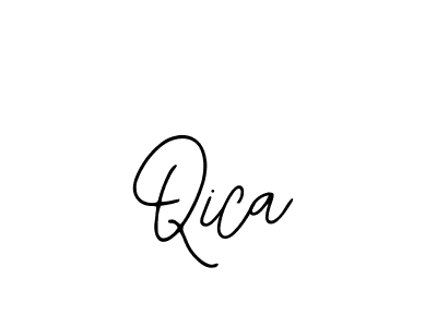 How to make Qica signature? Bearetta-2O07w is a professional autograph style. Create handwritten signature for Qica name. Qica signature style 12 images and pictures png