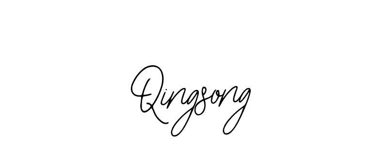 Also we have Qingsong name is the best signature style. Create professional handwritten signature collection using Bearetta-2O07w autograph style. Qingsong signature style 12 images and pictures png