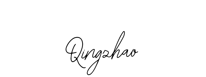 Use a signature maker to create a handwritten signature online. With this signature software, you can design (Bearetta-2O07w) your own signature for name Qingzhao. Qingzhao signature style 12 images and pictures png