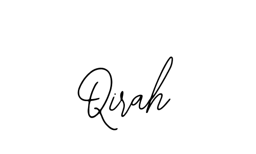 How to make Qirah signature? Bearetta-2O07w is a professional autograph style. Create handwritten signature for Qirah name. Qirah signature style 12 images and pictures png