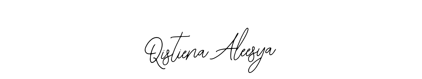 How to make Qistiena Aleesya name signature. Use Bearetta-2O07w style for creating short signs online. This is the latest handwritten sign. Qistiena Aleesya signature style 12 images and pictures png