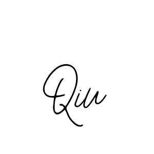 Use a signature maker to create a handwritten signature online. With this signature software, you can design (Bearetta-2O07w) your own signature for name Qiu. Qiu signature style 12 images and pictures png