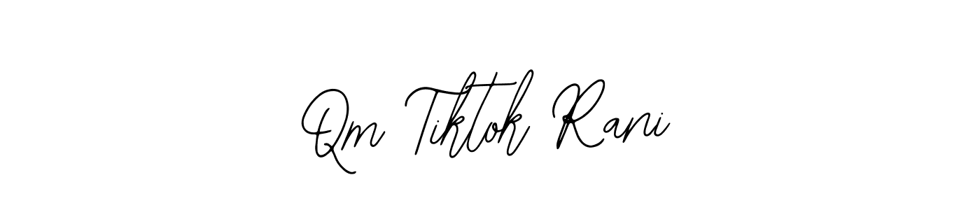 Similarly Bearetta-2O07w is the best handwritten signature design. Signature creator online .You can use it as an online autograph creator for name Qm Tiktok Rani. Qm Tiktok Rani signature style 12 images and pictures png