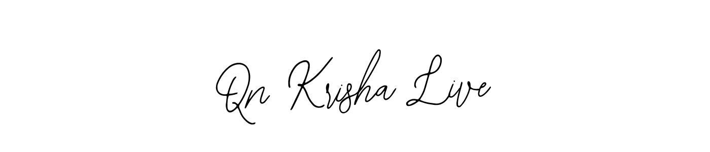 if you are searching for the best signature style for your name Qn Krisha Live. so please give up your signature search. here we have designed multiple signature styles  using Bearetta-2O07w. Qn Krisha Live signature style 12 images and pictures png
