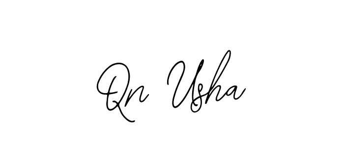 Also we have Qn Usha name is the best signature style. Create professional handwritten signature collection using Bearetta-2O07w autograph style. Qn Usha signature style 12 images and pictures png