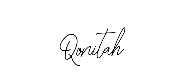 Use a signature maker to create a handwritten signature online. With this signature software, you can design (Bearetta-2O07w) your own signature for name Qonitah. Qonitah signature style 12 images and pictures png