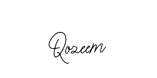 How to make Qozeem signature? Bearetta-2O07w is a professional autograph style. Create handwritten signature for Qozeem name. Qozeem signature style 12 images and pictures png