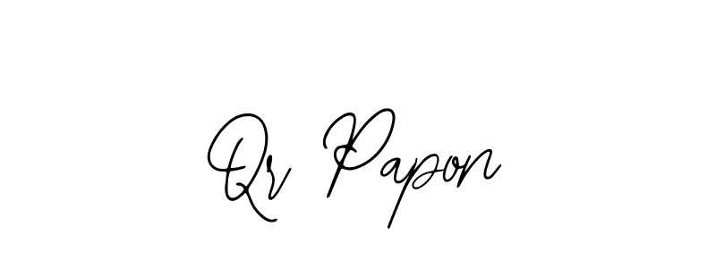 Make a beautiful signature design for name Qr Papon. With this signature (Bearetta-2O07w) style, you can create a handwritten signature for free. Qr Papon signature style 12 images and pictures png