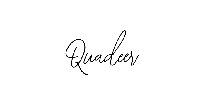 How to Draw Quadeer signature style? Bearetta-2O07w is a latest design signature styles for name Quadeer. Quadeer signature style 12 images and pictures png