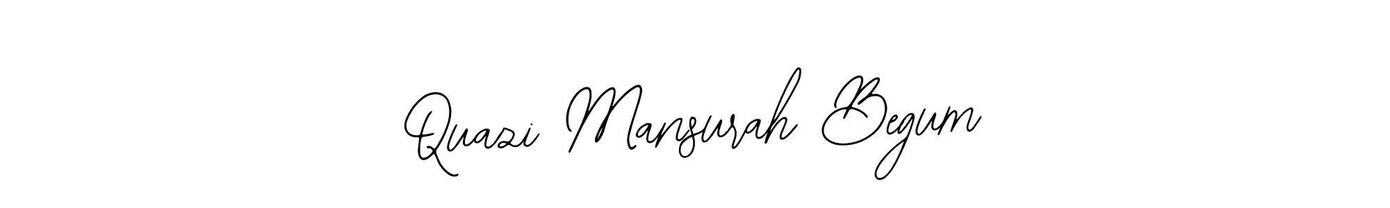 Also we have Quazi Mansurah Begum name is the best signature style. Create professional handwritten signature collection using Bearetta-2O07w autograph style. Quazi Mansurah Begum signature style 12 images and pictures png