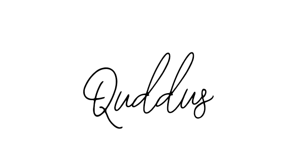 How to make Quddus name signature. Use Bearetta-2O07w style for creating short signs online. This is the latest handwritten sign. Quddus signature style 12 images and pictures png