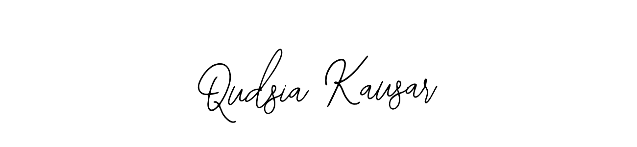 How to make Qudsia Kausar name signature. Use Bearetta-2O07w style for creating short signs online. This is the latest handwritten sign. Qudsia Kausar signature style 12 images and pictures png