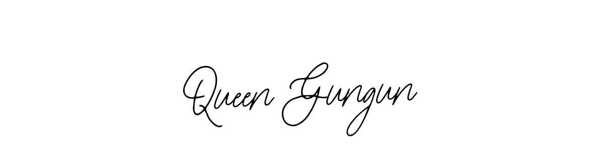You should practise on your own different ways (Bearetta-2O07w) to write your name (Queen Gungun) in signature. don't let someone else do it for you. Queen Gungun signature style 12 images and pictures png