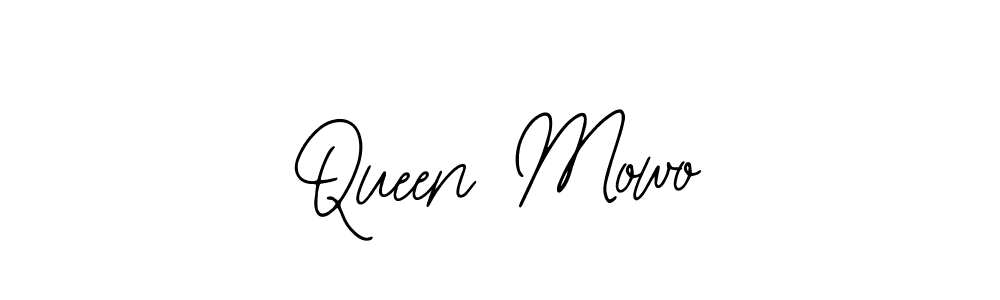 How to make Queen Mowo name signature. Use Bearetta-2O07w style for creating short signs online. This is the latest handwritten sign. Queen Mowo signature style 12 images and pictures png