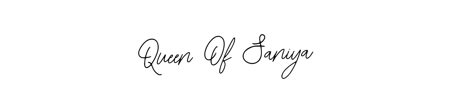 Use a signature maker to create a handwritten signature online. With this signature software, you can design (Bearetta-2O07w) your own signature for name Queen Of Saniya. Queen Of Saniya signature style 12 images and pictures png