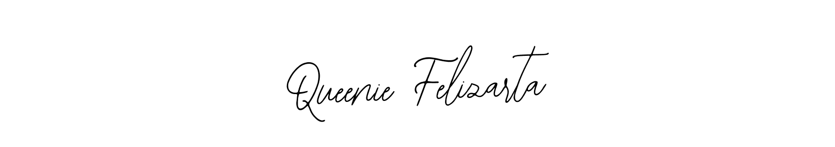 Use a signature maker to create a handwritten signature online. With this signature software, you can design (Bearetta-2O07w) your own signature for name Queenie Felizarta. Queenie Felizarta signature style 12 images and pictures png