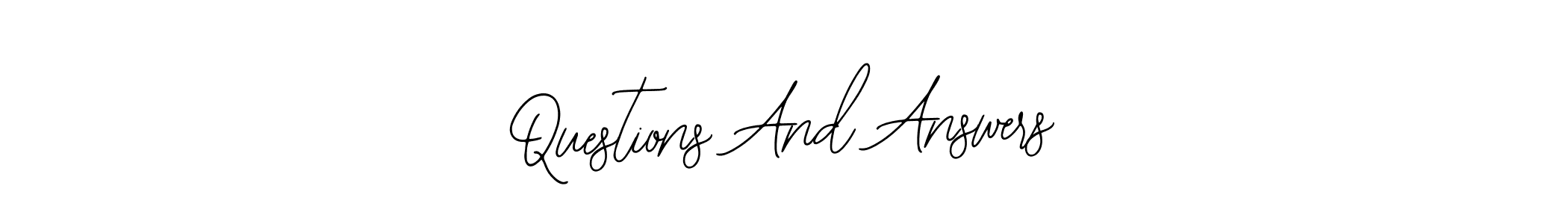 Create a beautiful signature design for name Questions And Answers. With this signature (Bearetta-2O07w) fonts, you can make a handwritten signature for free. Questions And Answers signature style 12 images and pictures png
