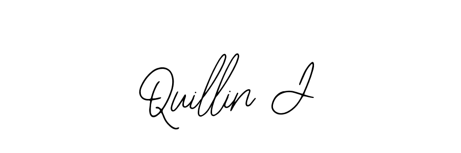 How to make Quillin J signature? Bearetta-2O07w is a professional autograph style. Create handwritten signature for Quillin J name. Quillin J signature style 12 images and pictures png