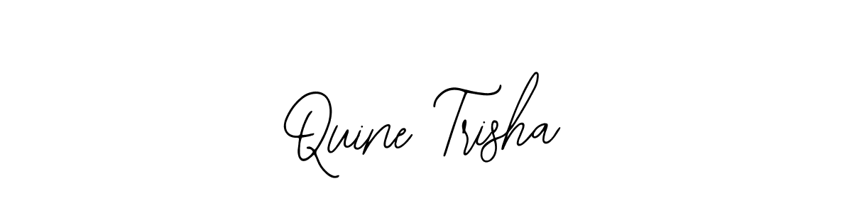if you are searching for the best signature style for your name Quine Trisha. so please give up your signature search. here we have designed multiple signature styles  using Bearetta-2O07w. Quine Trisha signature style 12 images and pictures png